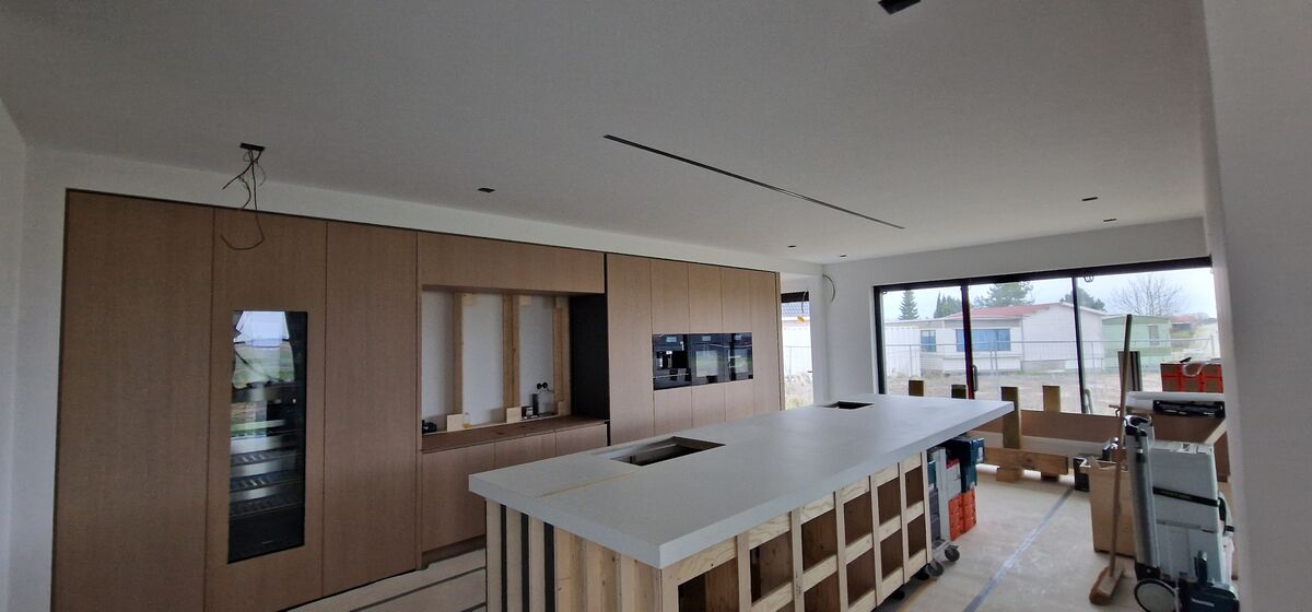 Woonkamer - plafondafwerking